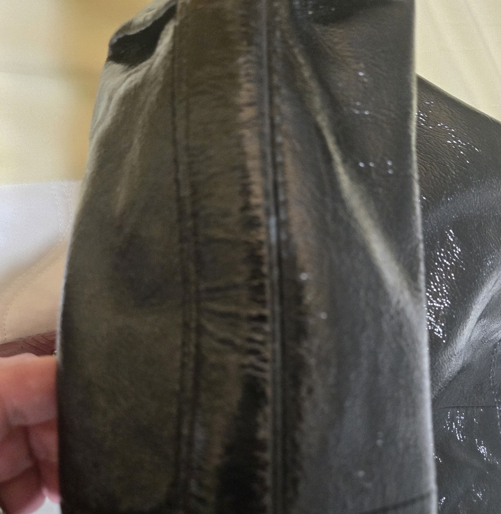 Coach Hobo Black Patent Leather Women's Handbag - Picture 13 of 13